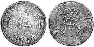 Осадный талер. 1577 год